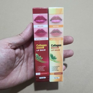 -Dưỡng Collagen lip balm kích màu cho môi sau phun xăm