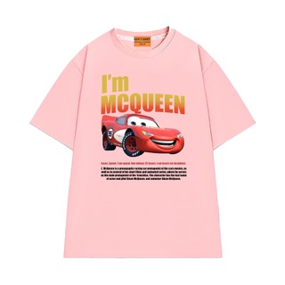 Áo Thun NGỐ TEE Hoạt Hình Vương Quốc Xe Hơi Xe Đua McQueen Chất Vải Cotton 75 Thoáng Mát