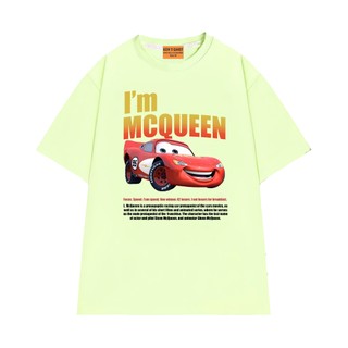 Áo Thun NGỐ TEE Hoạt Hình Vương Quốc Xe Hơi Xe Đua McQueen Chất Vải Cotton 75 Thoáng Mát