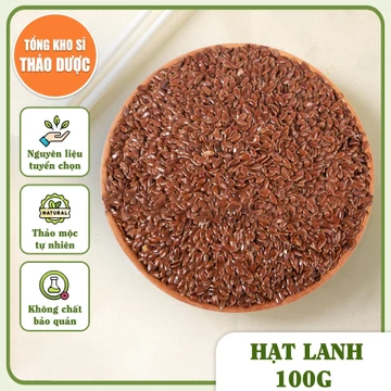 Hạt lanh nâu 100g, hạt lanh hữu cơ, không biến đổi gen, dùng nấu sữa hạt, ủ tóc, đắp mặt