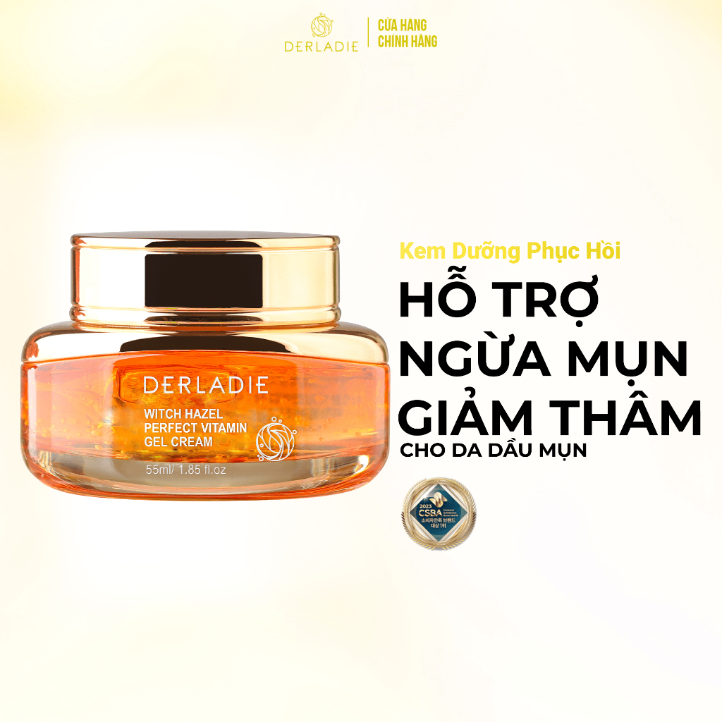 Ảnh Kem dưỡng Derladie Witch Hazel Perfect Vitamin Gel Cream ngừa mụn, giảm thâm, làm đầy sẹo rỗ 55ml 1