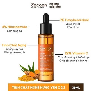 Tinh chất nghệ Hưng Yên C22 Cocoon (serum) 22% vitamin C sáng da, mờ thâm 30ml