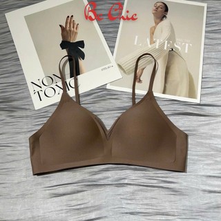 Áo lót su nữ đệm mỏng phối viền lưới - không gọng - gom ngực  - chống xệ A 801 BC_CHIC LINGERIE