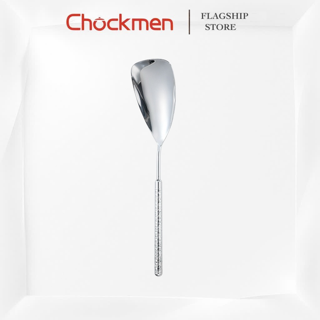 Muôi Sệt CHOCKMEN Inox 18/10 Cao Cấp Muôi Chia Đồ Ăn Thìa Khuấy Muỗng Đảo Xúc SET SẦN TRÒN