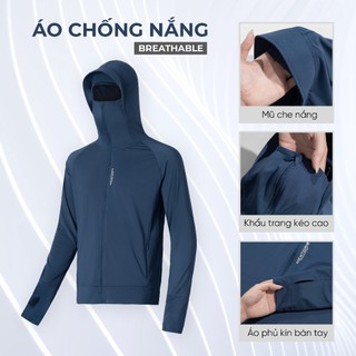 COMBO 2 Áo chống nắng Nam Nữ Thun Lanh Cao Cấp Mentoris, Chống Tia UV, Thoáng Mát thoải Mái CB2MCN01S