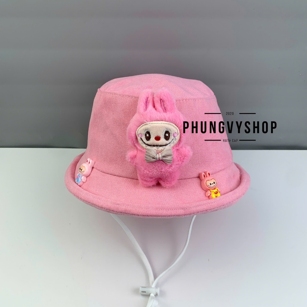 Bé 1- 2 Tuổi/Vđ 49cm_Mũ bucket tai bèo vành trai gái trẻ em phungvyshop-nón /Bo nhí nhung lật LABU BU HÀNGNHÍNHA /