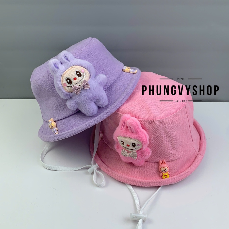 Bé 1- 2 Tuổi/Vđ 49cm_Mũ bucket tai bèo vành trai gái trẻ em phungvyshop-nón /Bo nhí nhung lật LABU BU HÀNGNHÍNHA /