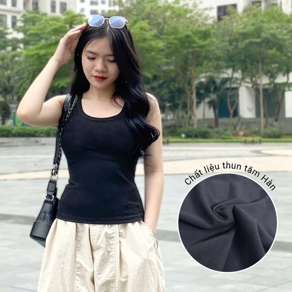 Áo Thun Ba Lỗ T868 Thời Trang Hottrend Gladimax, Áo Thun Nữ Chất Thun Tăm Hàn Thoáng Mát Thoải Mái