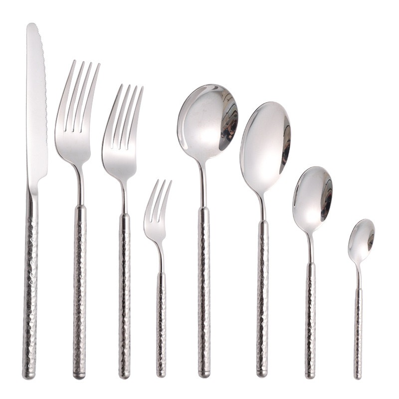 Dĩa Hoa Quả CHOCKMEN Inox 18/10 Cao Cấp Thìa Bánh Thìa Flan Dĩa Ăn Trái Cây SET SẦN TRÒN