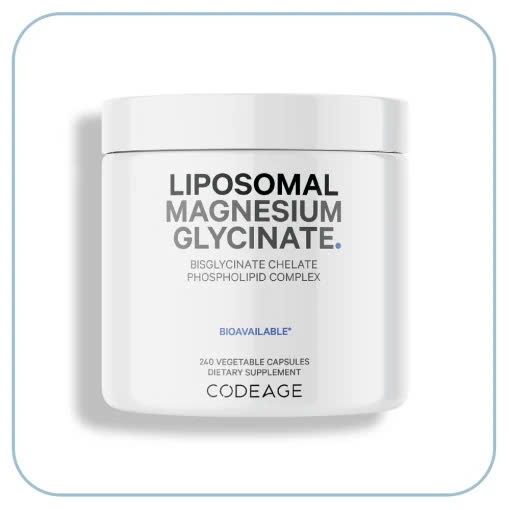 Viên bổ sung Magie Codeage Liposomal Magnesium Glycinate Mỹ - Hộp 240 viên nang