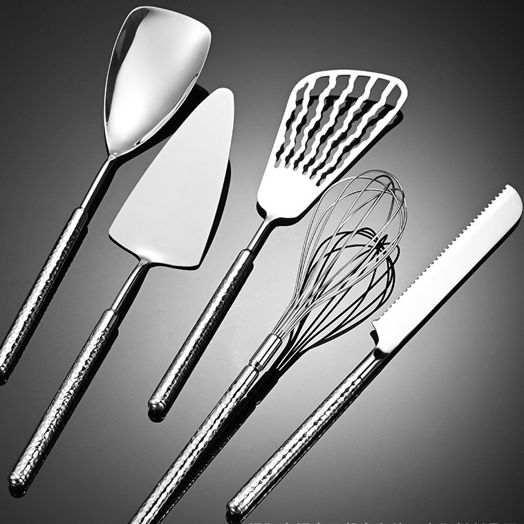 Dụng Cụ Nhà Bếp CHOCKMEN Inox 18/10 Xẻng Xào Xẻng Lật Dụng Cụ Đánh Trứng Dao Bánh Mì SET SẦN TRÒN