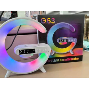 LOA BLUETOOTH KIÊM ĐÈN NGỦ ĐỔI MÀU, ĐỒNG HỒ TIỆN LLỢI- G63