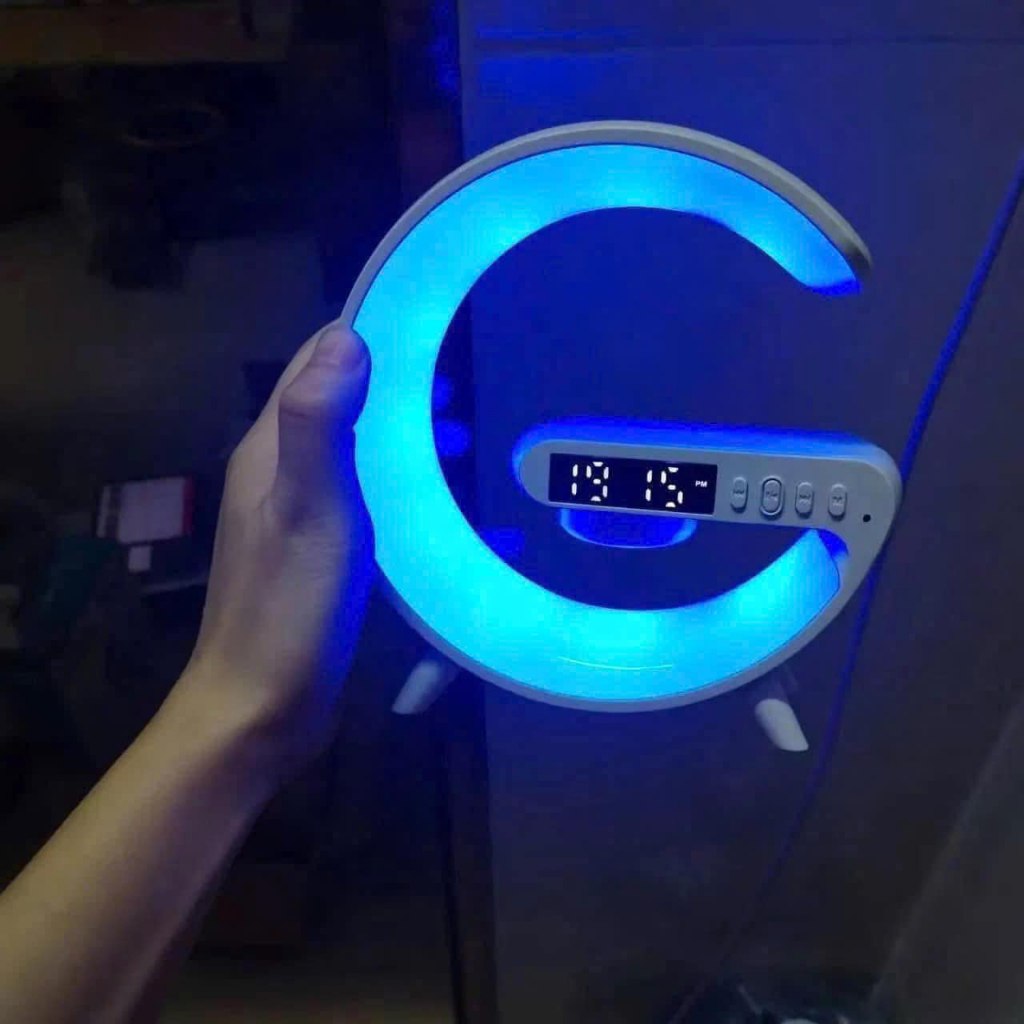 LOA BLUETOOTH KIÊM ĐÈN NGỦ ĐỔI MÀU, ĐỒNG HỒ TIỆN LLỢI- G63