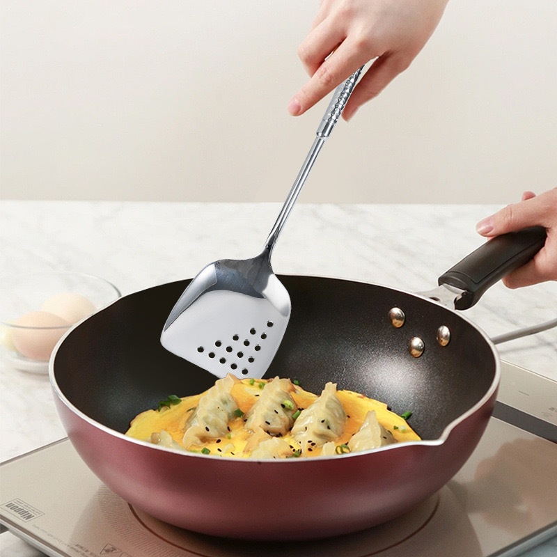Set Thìa Dao Dĩa Xẻng CHOCKMEN Inox Cao Cấp Nạo Vỏ Vá Muôi Muỗng Dĩa Hoa Quả Thìa Cơm SET SẦN TRÒN