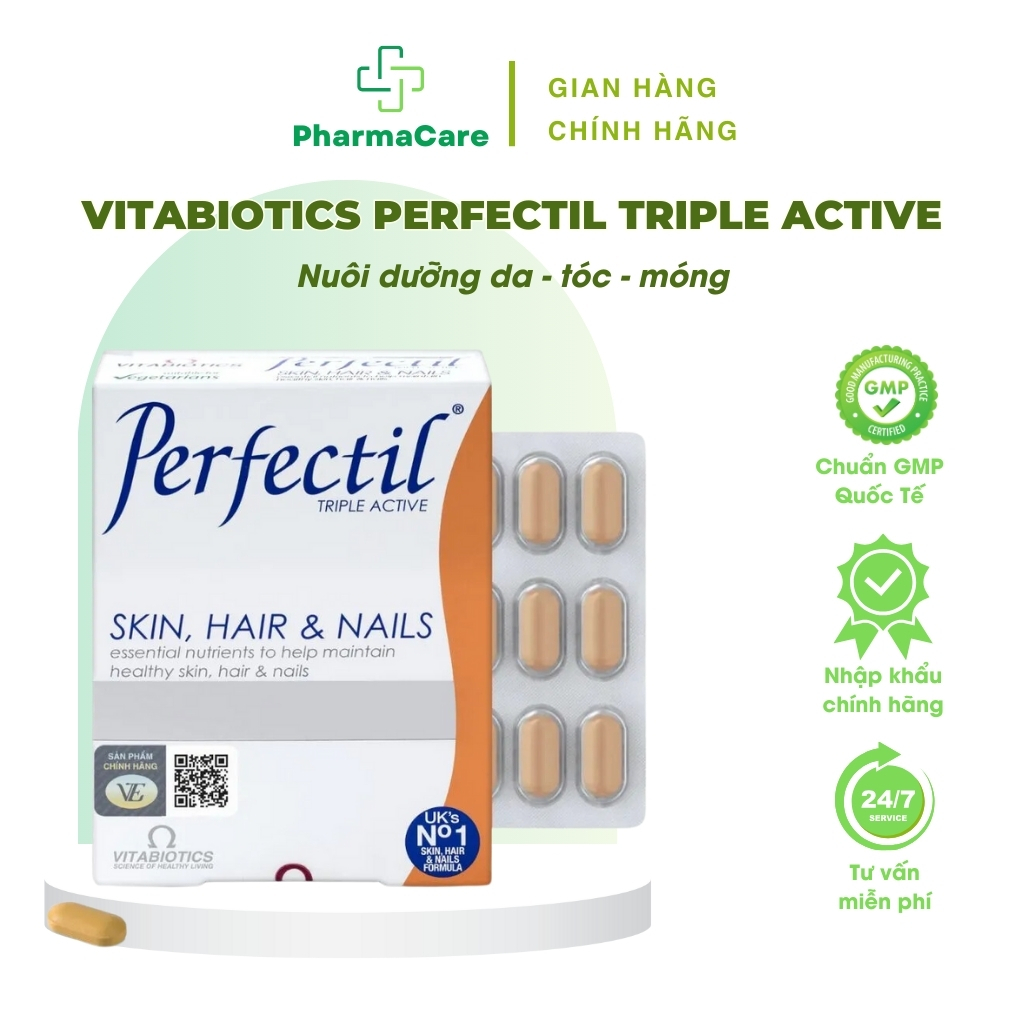 Perfectil H/30V VITABIOTICS nuôi dưỡng da, móng và tóc(VEpharma ...