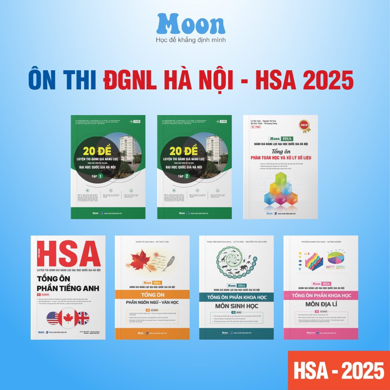 [HSA 2025] Sách ôn thi đánh giá năng lực Đại Học Quốc Gia Hà Nội ...