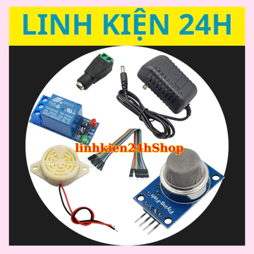 Combo bộ cảm biến báo gas rò rỉ - Cảm biến báo khói học sinh học tập - Cảm biến báo cháy thông minh