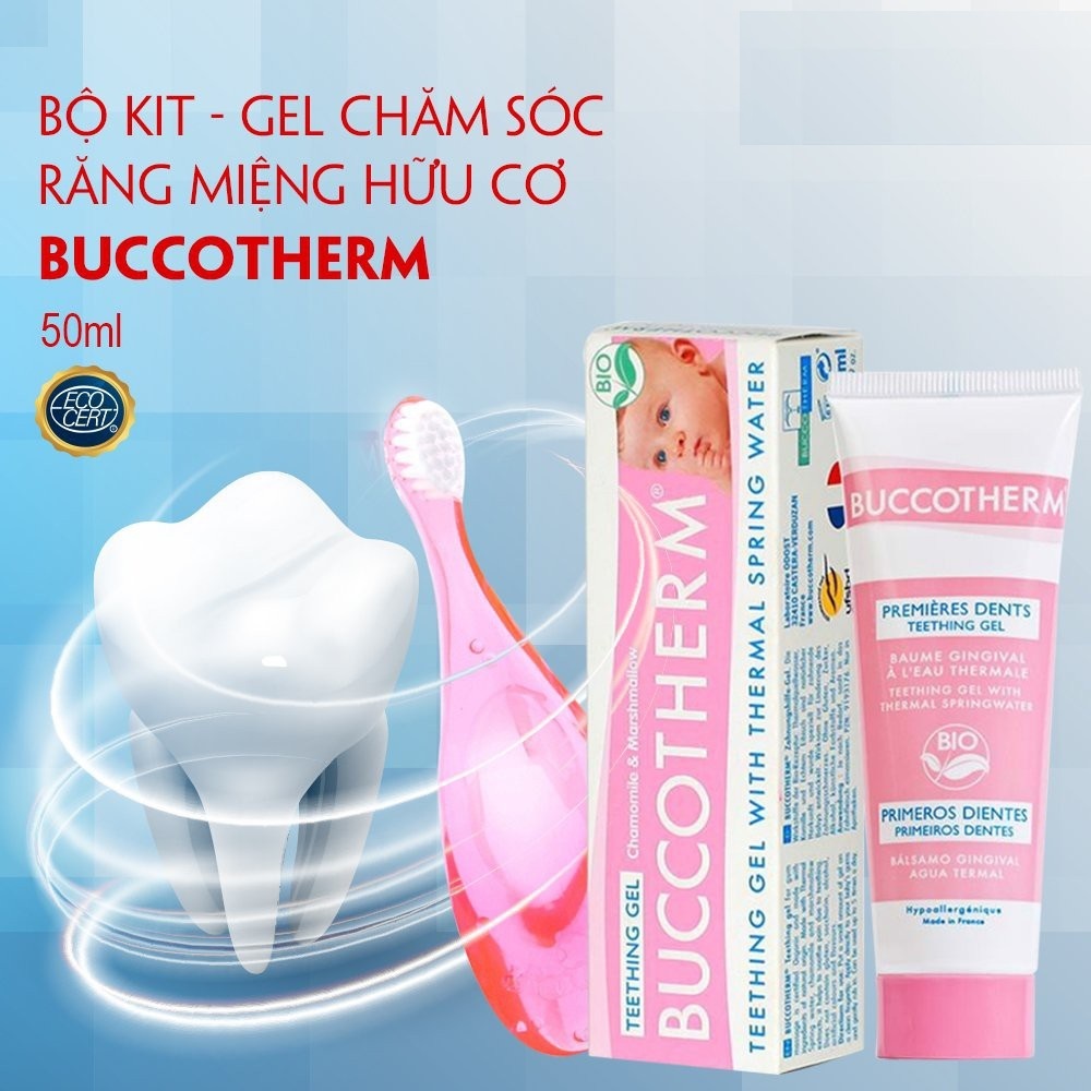 Kem đánh răng hữu cơ cho trẻ em Buccotherm Baby/ Kid Toothpaste 50ml