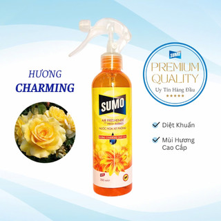 Nước Hoa Xịt Phòng Sumo 350ml Có [ 5 Hương ] Gồm : Hoa Oải Hương , Charming , Essence , Lavender, Hoa cỏ , Chanette