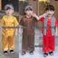Bộ quần áo trẻ em, sét bà ba lụa mềm mại - Chất vải Lụa phi bóng, thấm hút mồ hôi