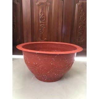 Chậu hoa Phúc Lộc Thọ - Chậu Nhựa Truyền Thống Trồng Cây Màu Đỏ Gạch Đủ Size
