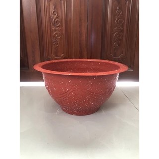 Chậu hoa Phúc Lộc Thọ - Chậu Nhựa Truyền Thống Trồng Cây Màu Đỏ Gạch Đủ Size