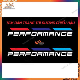 Tem Performance trang trí gương chiếu hậu