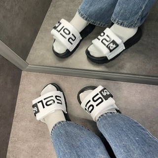 [𝗘𝗩𝗔 𝗡𝗴𝘂𝘆𝗲̂𝗻 𝗞𝗵𝗼̂́𝗶] Dép Unisex Quai Dán SOL Quai Dán Xé Nam Nữ Đế Cao Trendy, Không Xẹp Lún, Đế Cao 4cm, BH 12 Tháng