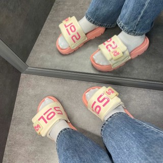 [𝗘𝗩𝗔 𝗡𝗴𝘂𝘆𝗲̂𝗻 𝗞𝗵𝗼̂́𝗶] Dép Unisex Quai Dán SOL Quai Dán Xé Nam Nữ Đế Cao Trendy, Không Xẹp Lún, Đế Cao 4cm, BH 12 Tháng