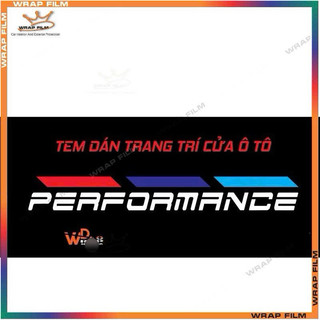 Tem dán trang trí 2 bên ô tô