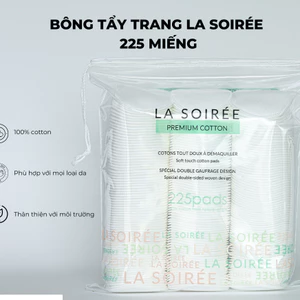 Bông tẩy trang Lamer - 100% cotton tự nhiên/ 2 mặt bông/ không xơ, xù lông