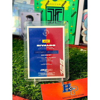 Thẻ bóng đá Rivaldo First Goal Topps Barcelona Team Set 2024