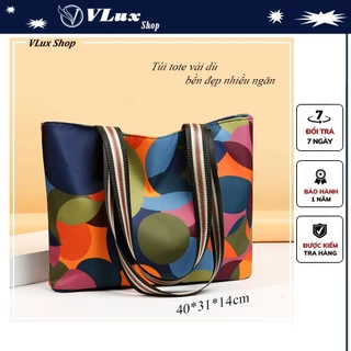 Túi Tote vải dù Oxford nữ VLUX bền đẹp, chắc chắn tiện ích đựng tài liệu, sổ sách,A4,laptop #TD06