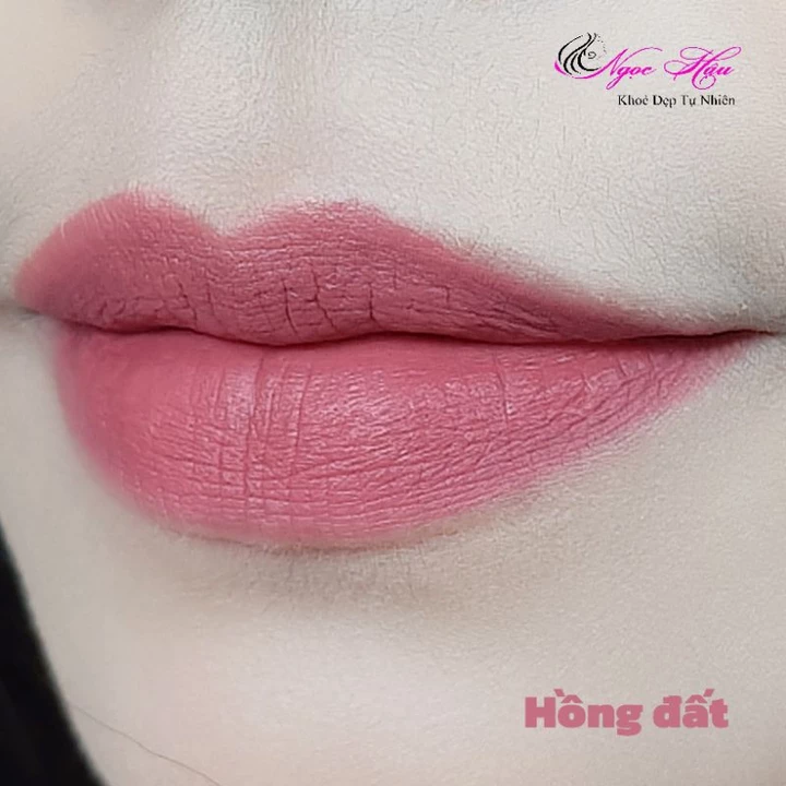 Màu hồng đất (son kem lì, son gấc Ngọc Hậu)