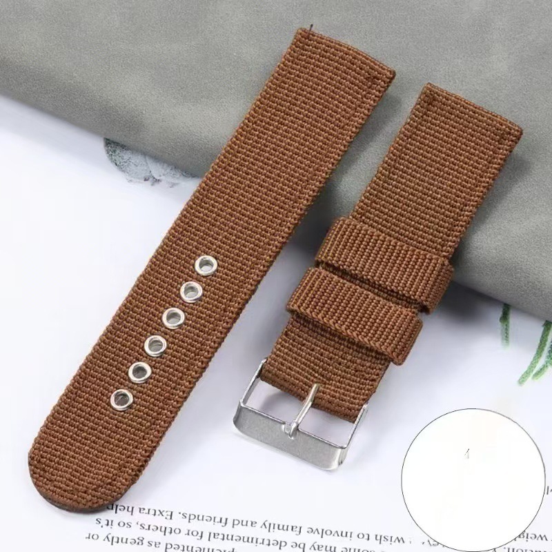 Dây Đồng Hồ Vải Dù Nato Khoen Trắng - Size 16/18/20/22mm | BigBuy360 - bigbuy360.vn