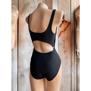 Đồ bơi nữ, bikini 1 mảnh, bikini kín đáo che bụng màu đen có đệm ngực, vải cao cấp UPF50+ hàng VNXK