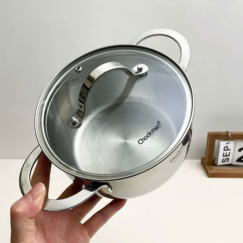 Nồi Canh 16cm Chockmen Dùng Được Bếp Từ, Nồi Canh Size Nhỏ 16cm 20cm Chockmen CKM25 CKM26