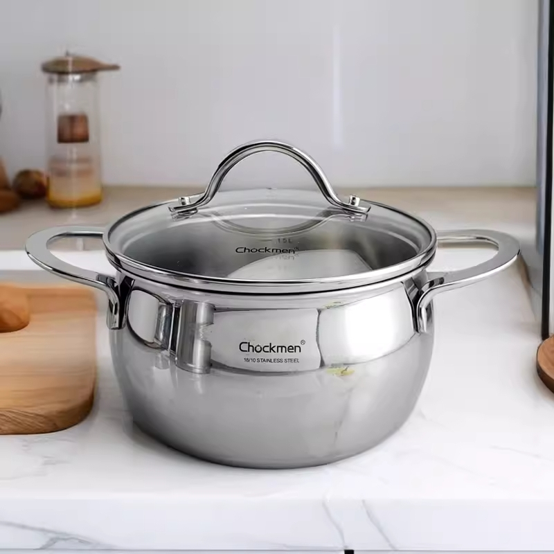 Nồi Canh 16cm Chockmen Dùng Được Bếp Từ, Nồi Canh Size Nhỏ 16cm 20cm Chockmen CKM25 CKM26