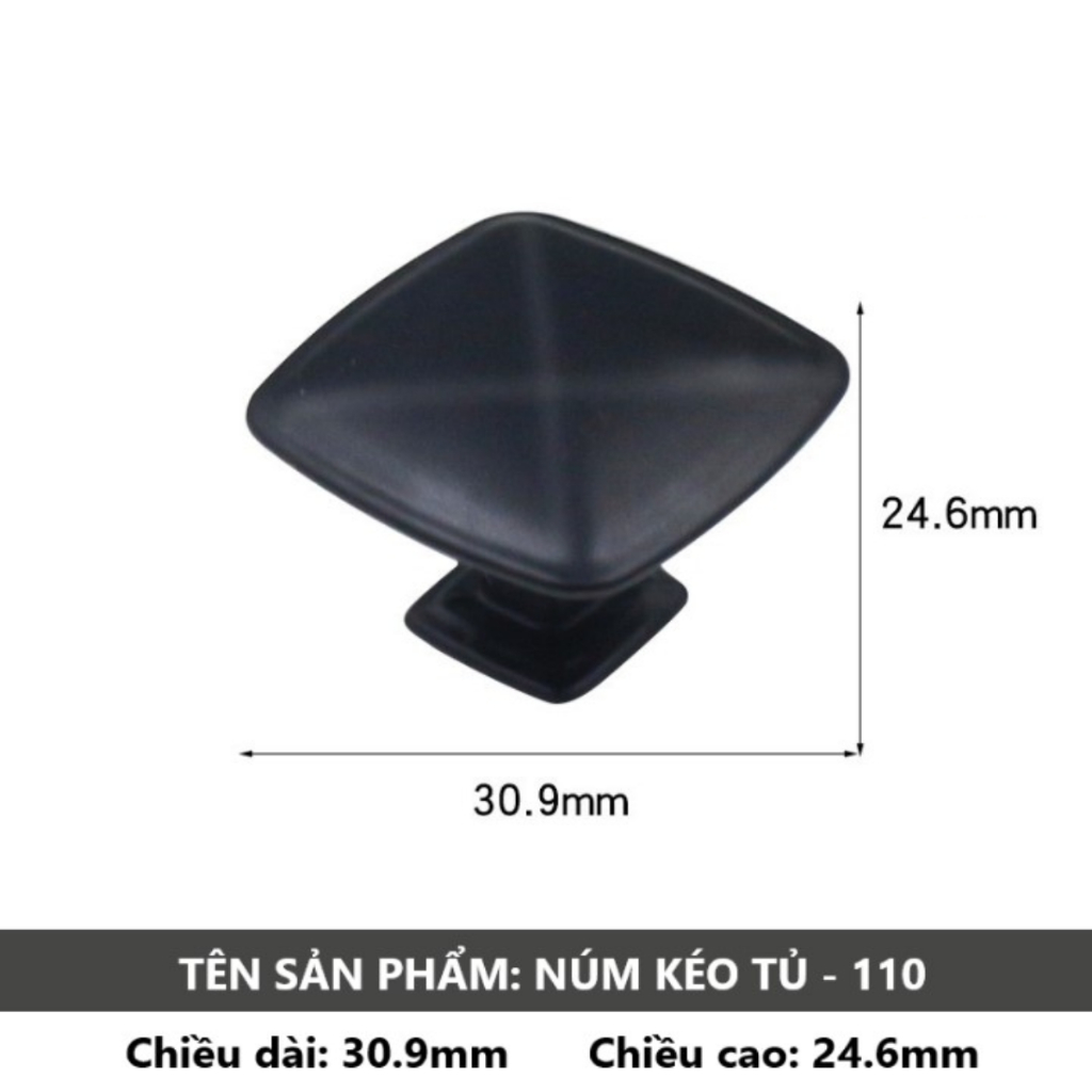 Tay nắm ngăn kéo tủ bằng nhôm màu đen bền bỉ đa năng nhiều loại tùy chọn [Thomoc5.0]