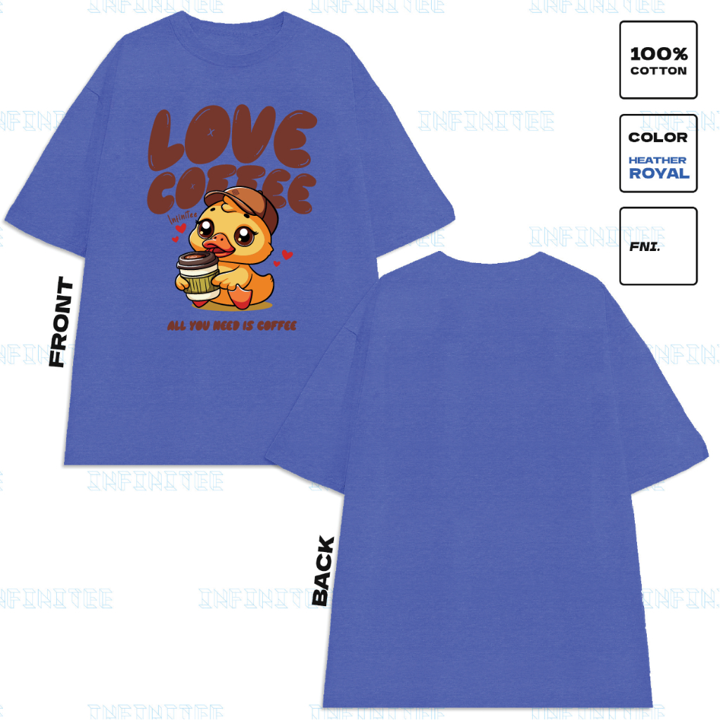 Ao thun INFINITEE Fni24065 Thun 100% Cotton - form rộng Unisex.