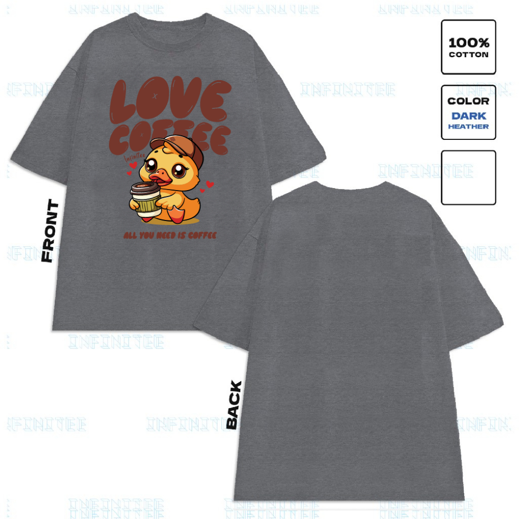 Ao thun INFINITEE Fni24065 Thun 100% Cotton - form rộng Unisex.
