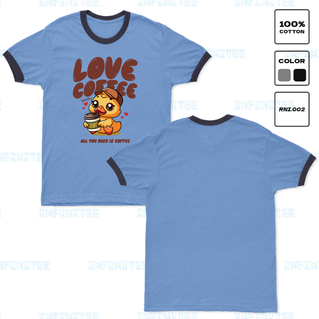 Ao thun INFINITEE Fni24065 Thun 100% Cotton - form rộng Unisex.