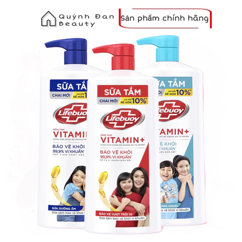 Sữa Tắm Lifebuoy Sạch Khuẩn Bảo Vệ Khỏi 99.9% Vi Khuẩn 800G