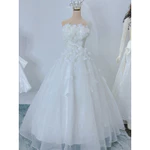 Đầm cưới, đi bàn, cô dâu kim tuyến lấp lánh  đính hoa lông vũ full size S/M/L/XL ( hàng có sẵn ) nhận may theo số đo — ảnh 6