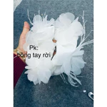 Đầm cưới, đi bàn, cô dâu kim tuyến lấp lánh  đính hoa lông vũ full size S/M/L/XL ( hàng có sẵn ) nhận may theo số đo — ảnh 8