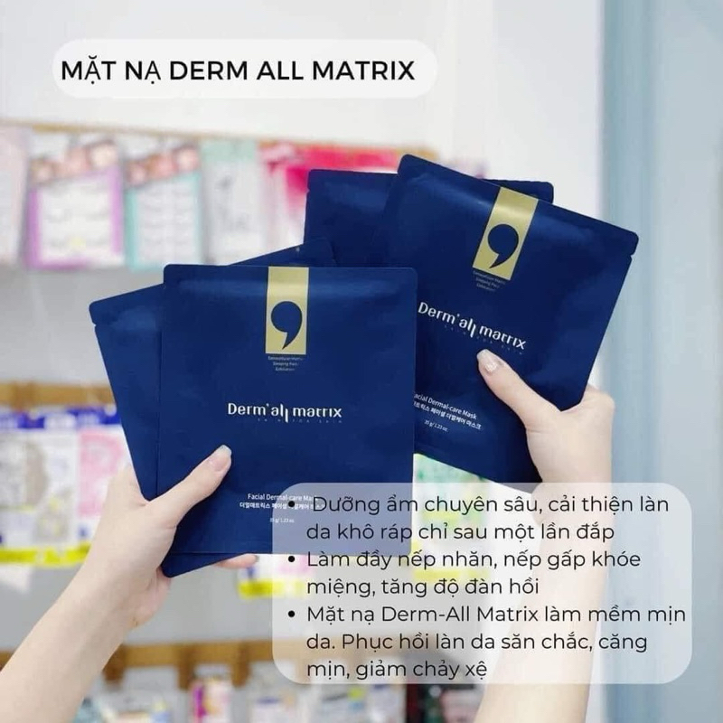 Mặt nạ Derm all Matrix dưỡng trắng da cấp ẩm phục hồi Chính hãng ...