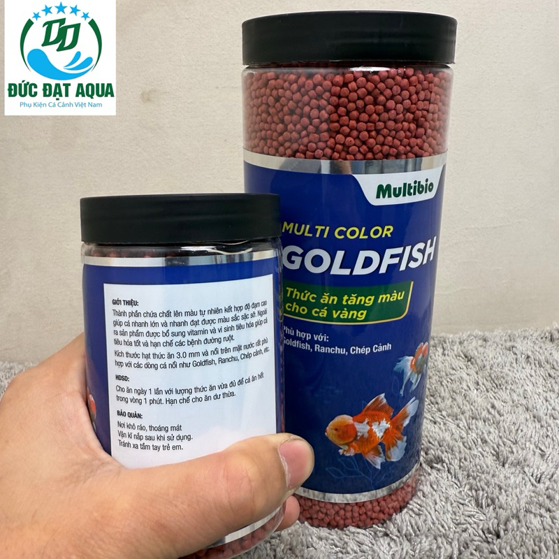 Multi Color GoldFish - 150g-500g hạt nổi. Thức ăn tăng màu cao cấp cho cá vàng, ranchu, chép cảnh 2
