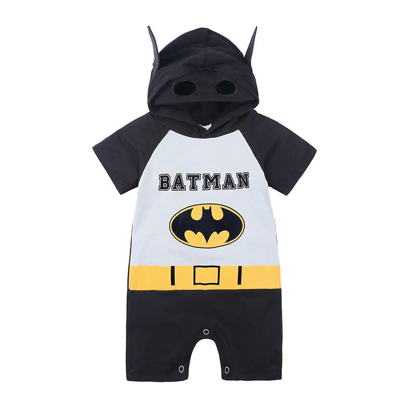 (HÀNG CÓ SẴN)-QCCC- Body liền thân kèm mũ Battman cover Hàn Quốc hàng quảng châu cho bé trai bé gái từ 5-14kg