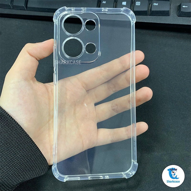 Ốp lưng Oppo Reno 13F, 13, 13 Pro 5G silicon dẻo trong suốt bảo vệ cam Vỏ bao điện thoại sharkcase