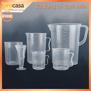 Ca đong định lượng pha chế - ca đong nhựa có vạch chia định lượng nhựa cao cấp